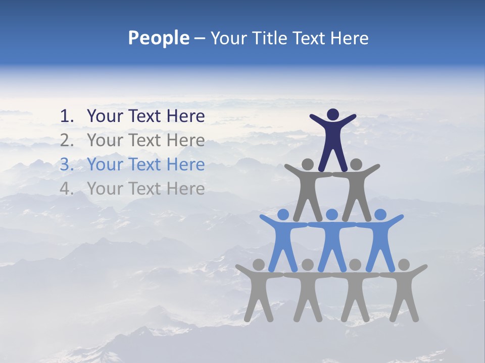 Snow White Glacier PowerPoint Template