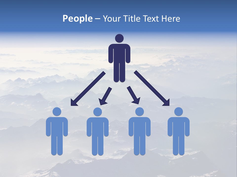 Snow White Glacier PowerPoint Template