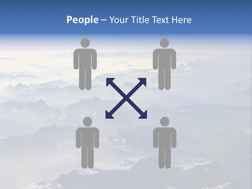 Snow White Glacier PowerPoint Template