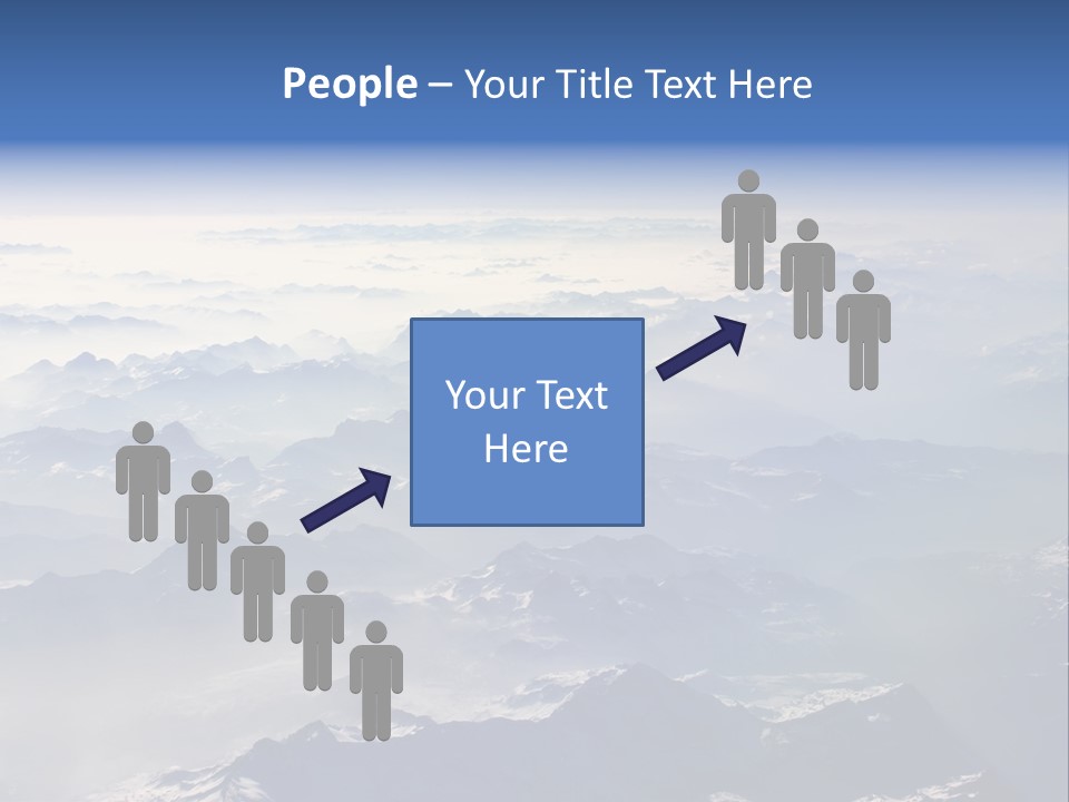 Snow White Glacier PowerPoint Template