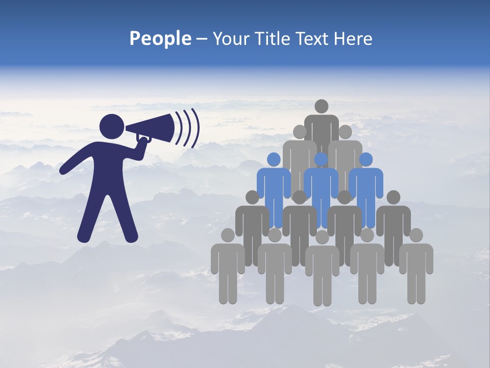 Snow White Glacier PowerPoint Template