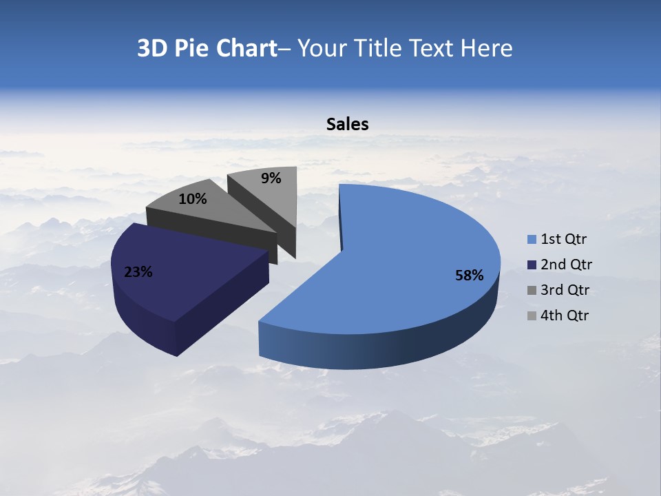 Snow White Glacier PowerPoint Template
