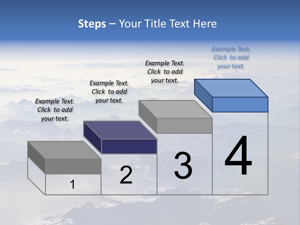 Snow White Glacier PowerPoint Template