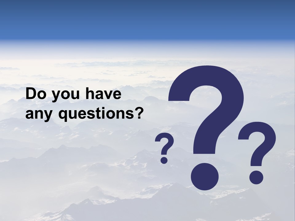 Snow White Glacier PowerPoint Template