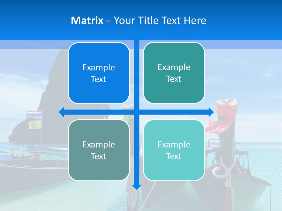 Longtail Transportation Beach PowerPoint Template