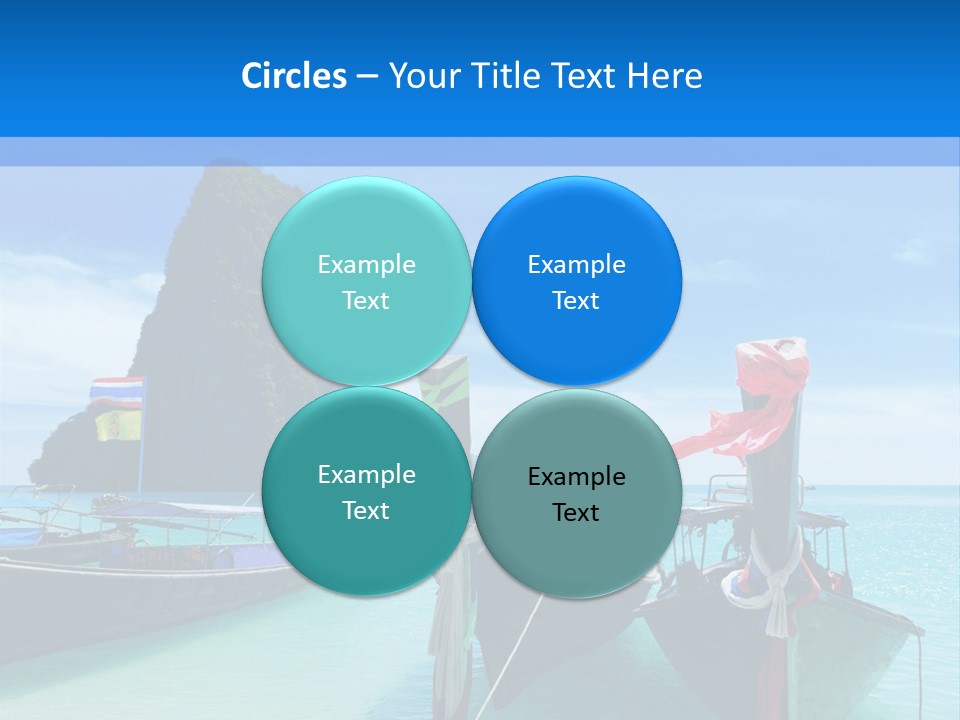 Longtail Transportation Beach PowerPoint Template