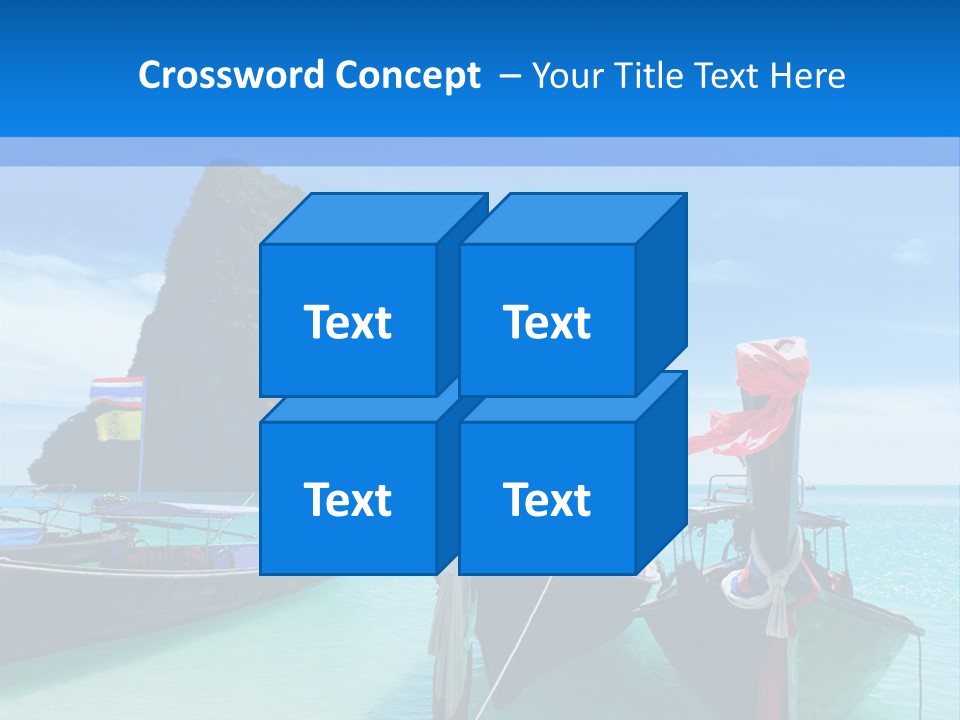 Longtail Transportation Beach PowerPoint Template