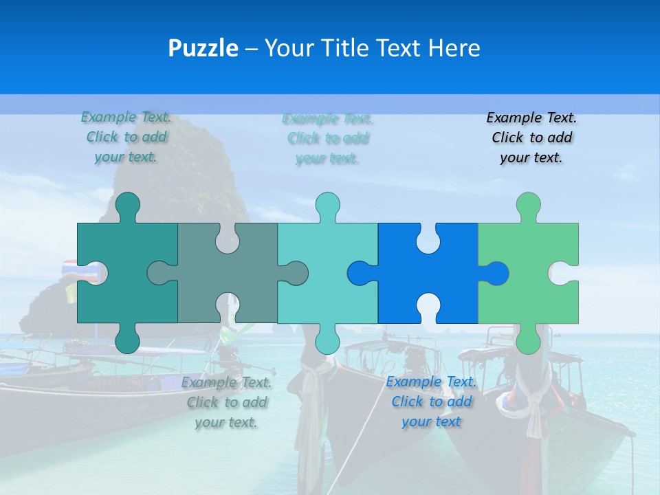 Longtail Transportation Beach PowerPoint Template