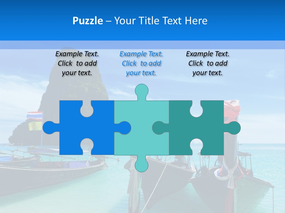 Longtail Transportation Beach PowerPoint Template