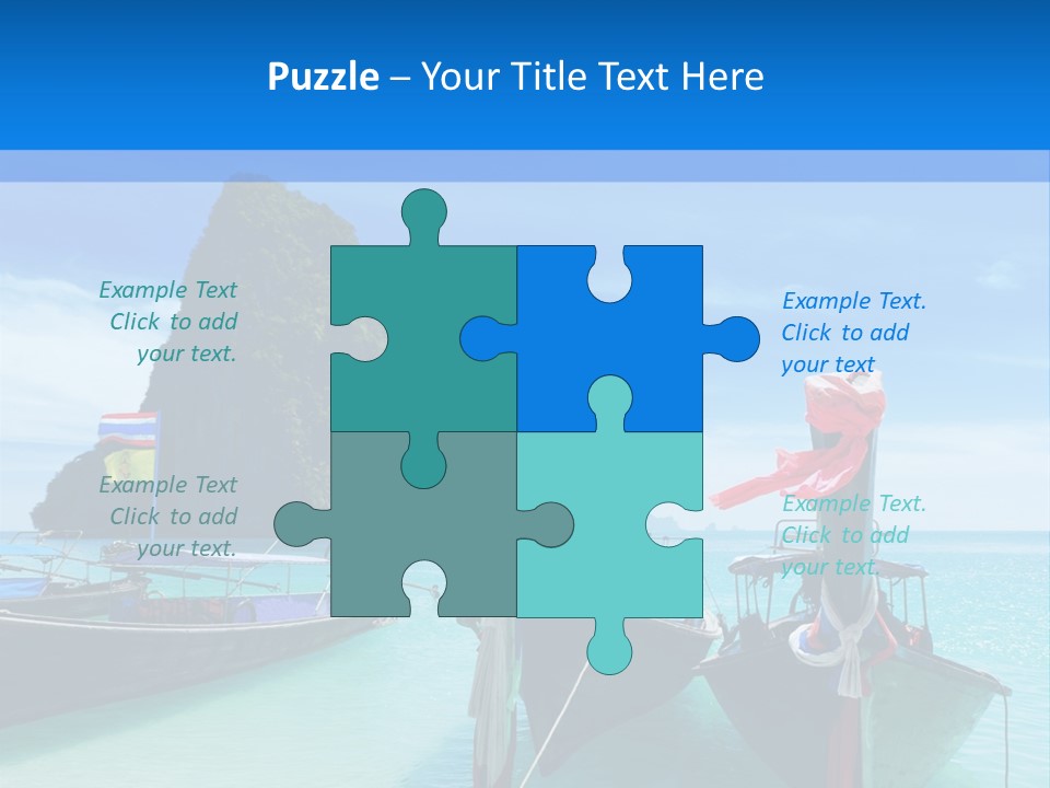 Longtail Transportation Beach PowerPoint Template