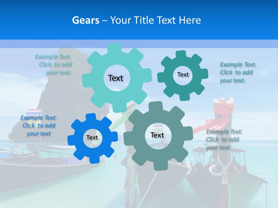 Longtail Transportation Beach PowerPoint Template