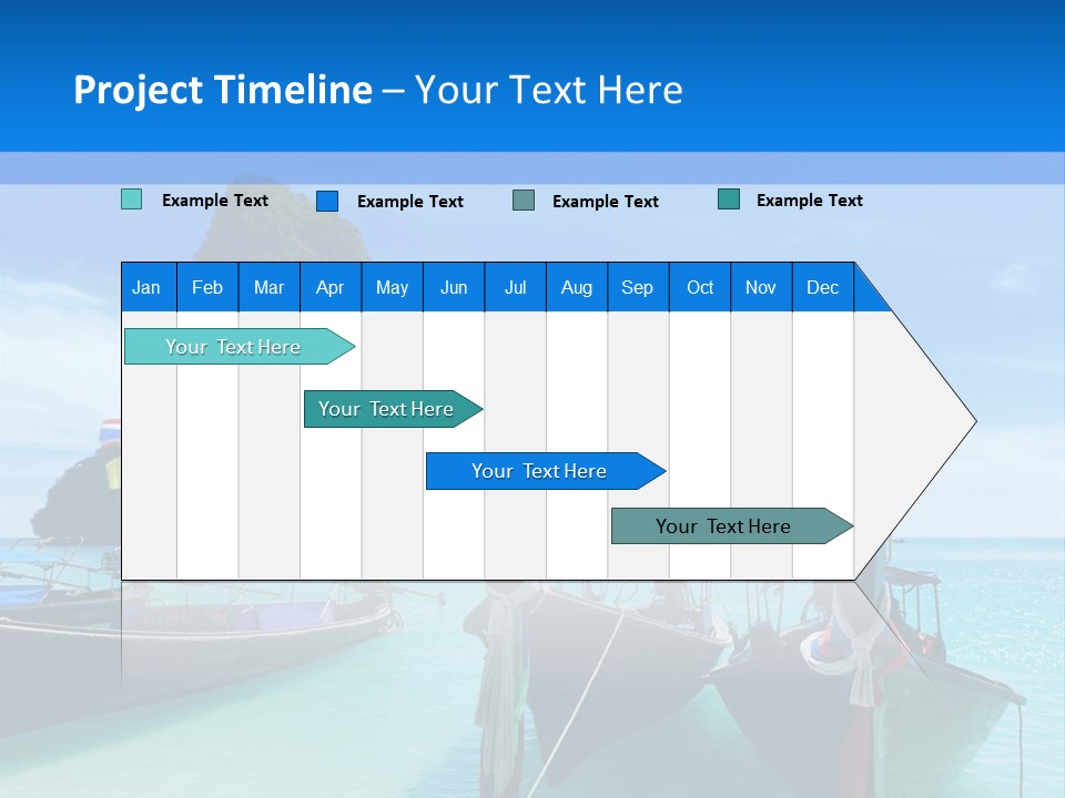 Longtail Transportation Beach PowerPoint Template