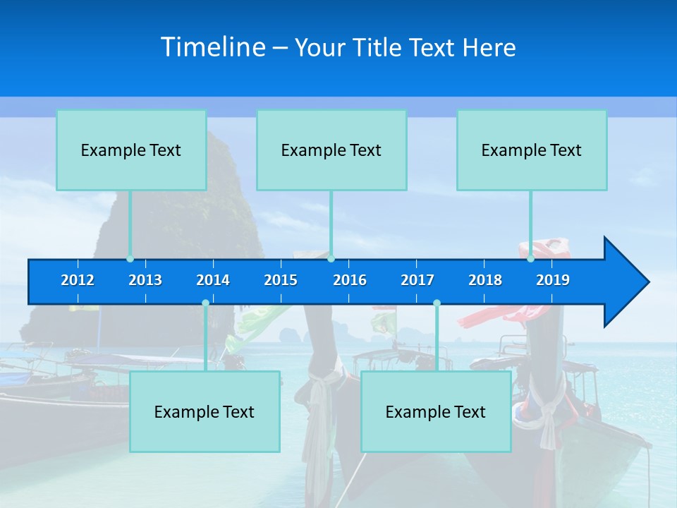 Longtail Transportation Beach PowerPoint Template