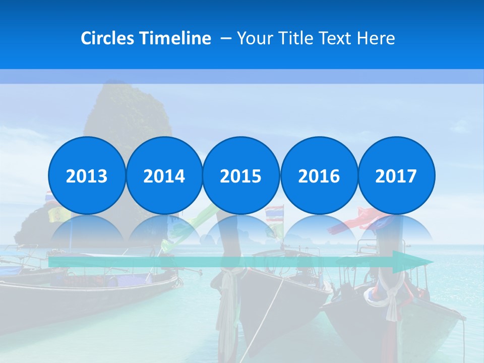 Longtail Transportation Beach PowerPoint Template