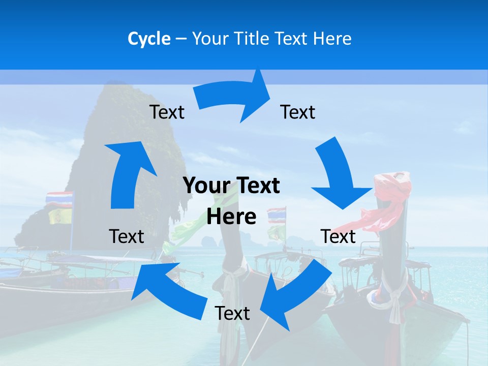 Longtail Transportation Beach PowerPoint Template