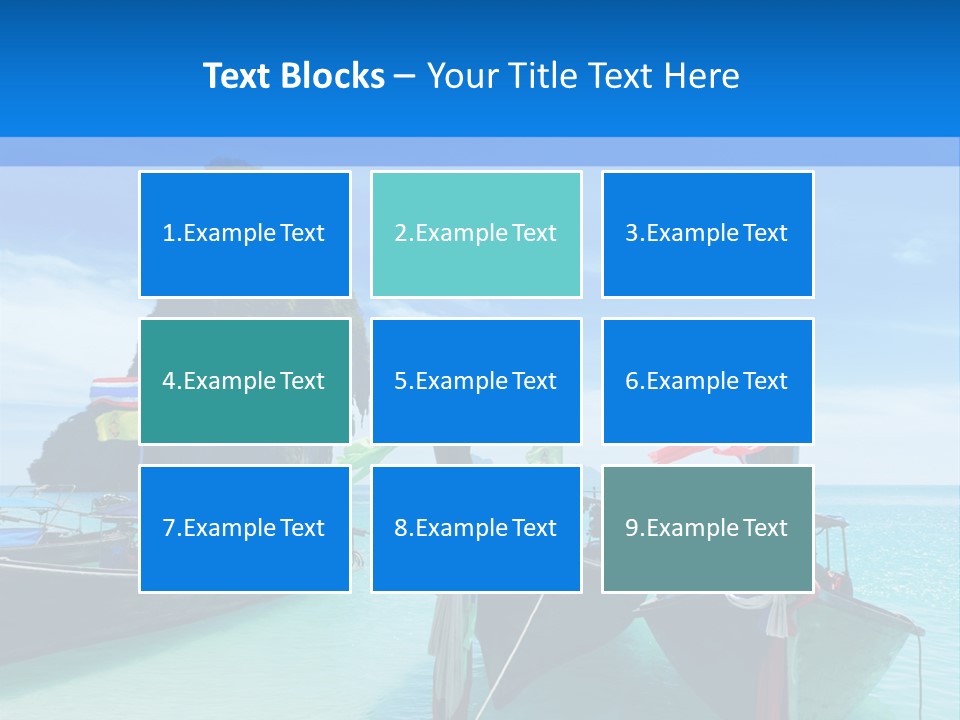 Longtail Transportation Beach PowerPoint Template