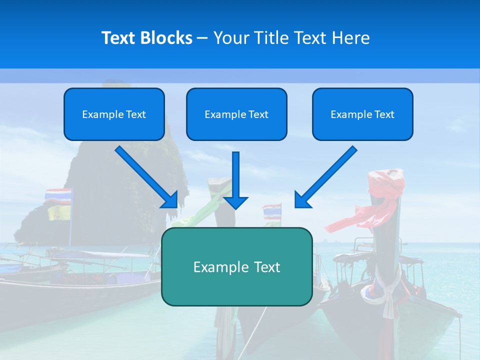 Longtail Transportation Beach PowerPoint Template