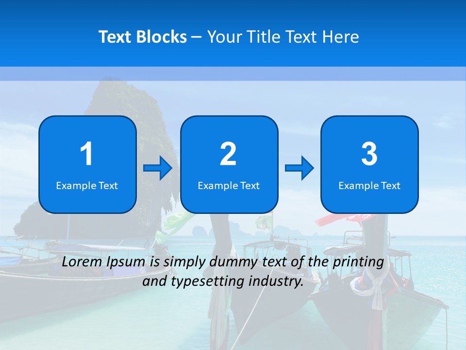 Longtail Transportation Beach PowerPoint Template