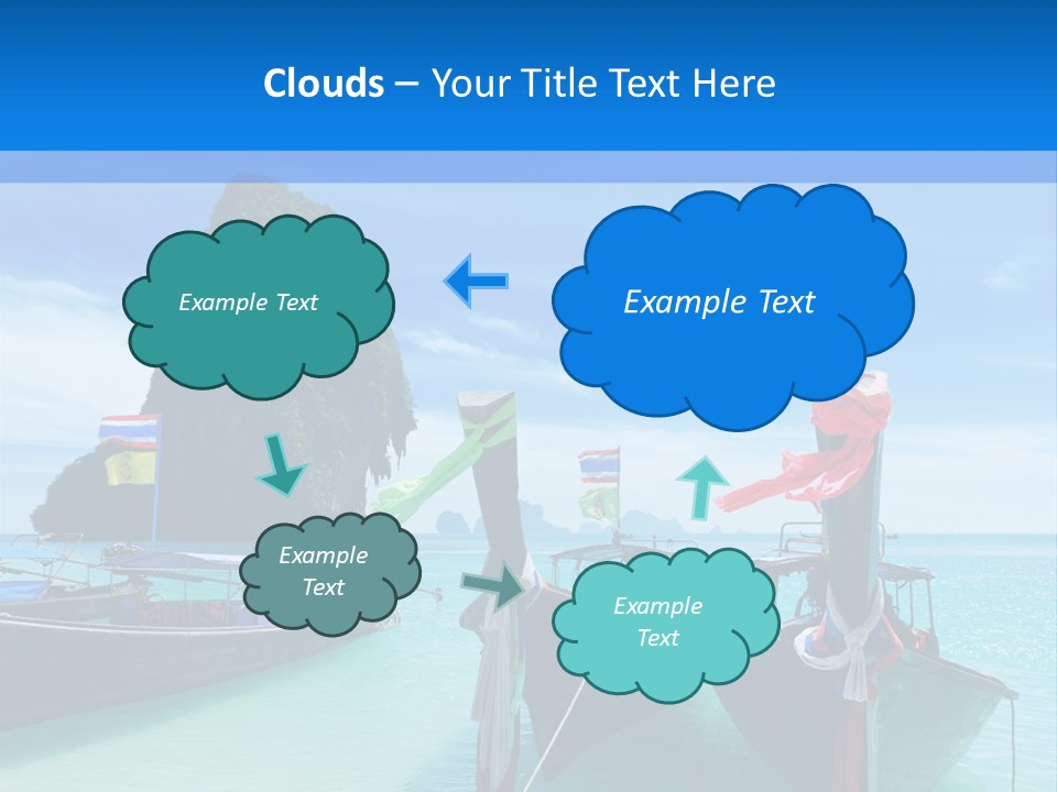 Longtail Transportation Beach PowerPoint Template