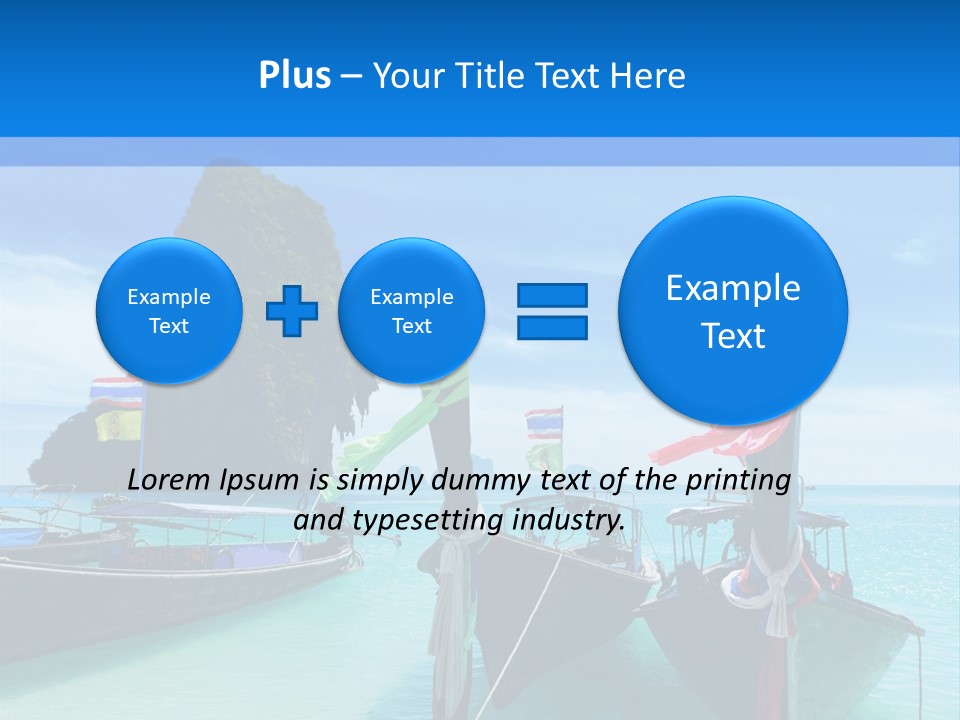 Longtail Transportation Beach PowerPoint Template
