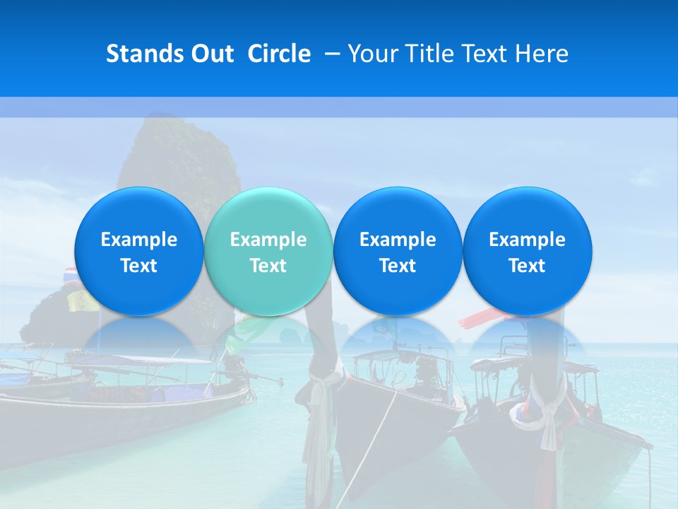 Longtail Transportation Beach PowerPoint Template