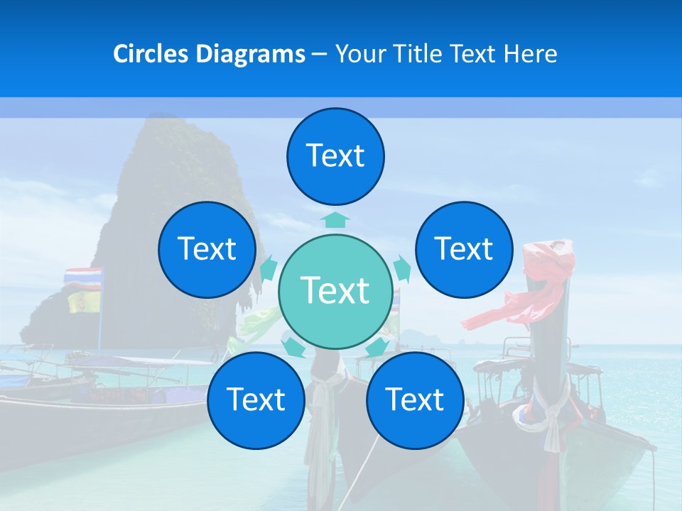 Longtail Transportation Beach PowerPoint Template