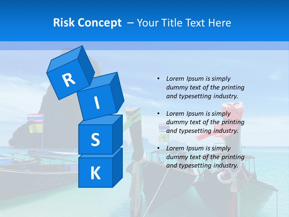 Longtail Transportation Beach PowerPoint Template