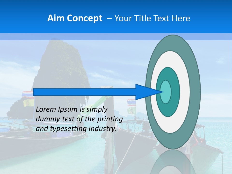 Longtail Transportation Beach PowerPoint Template