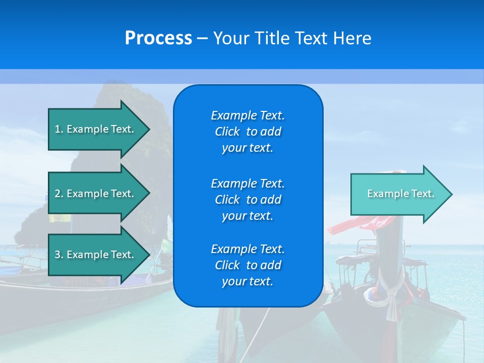 Longtail Transportation Beach PowerPoint Template