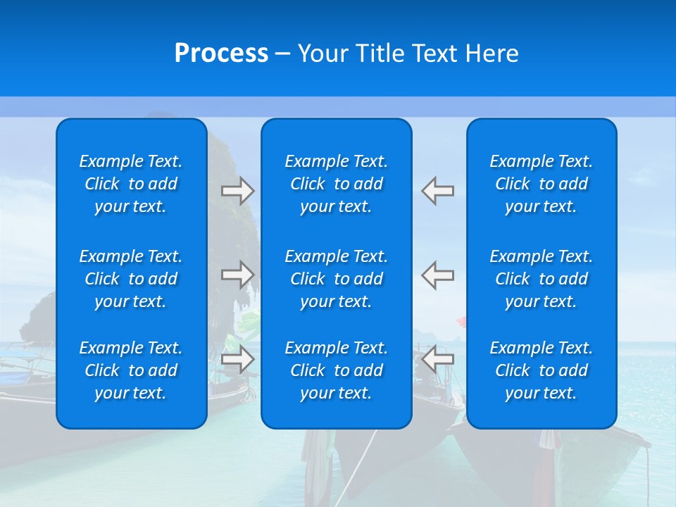 Longtail Transportation Beach PowerPoint Template