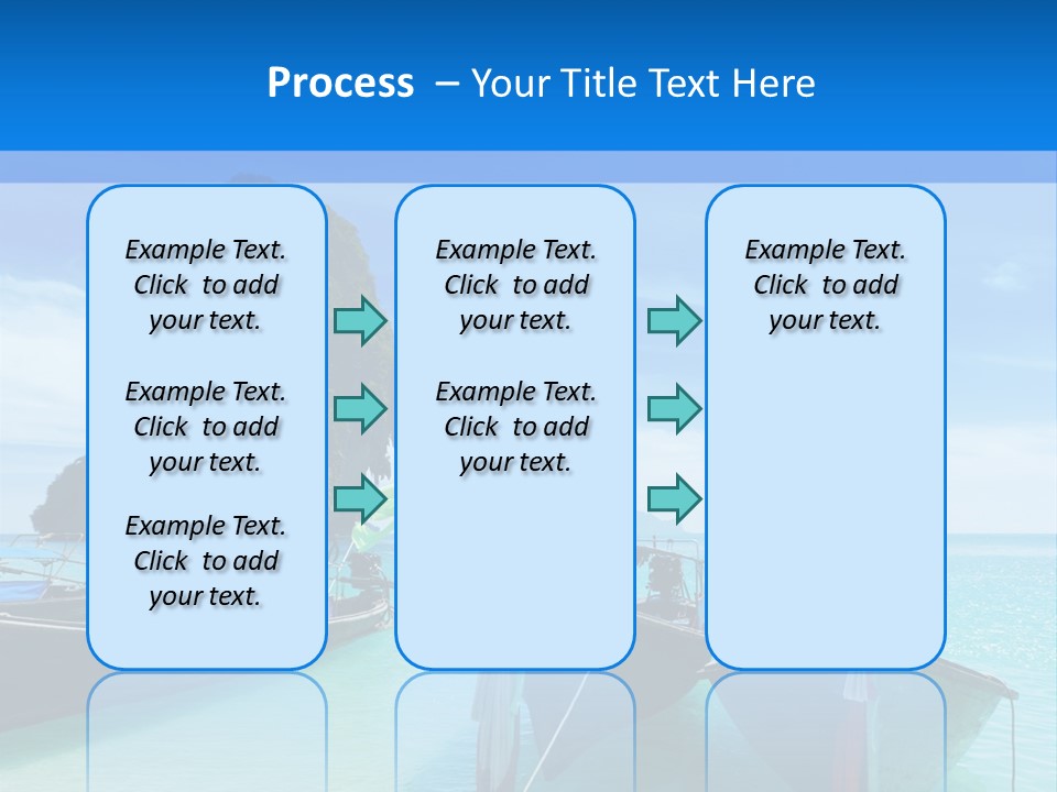 Longtail Transportation Beach PowerPoint Template