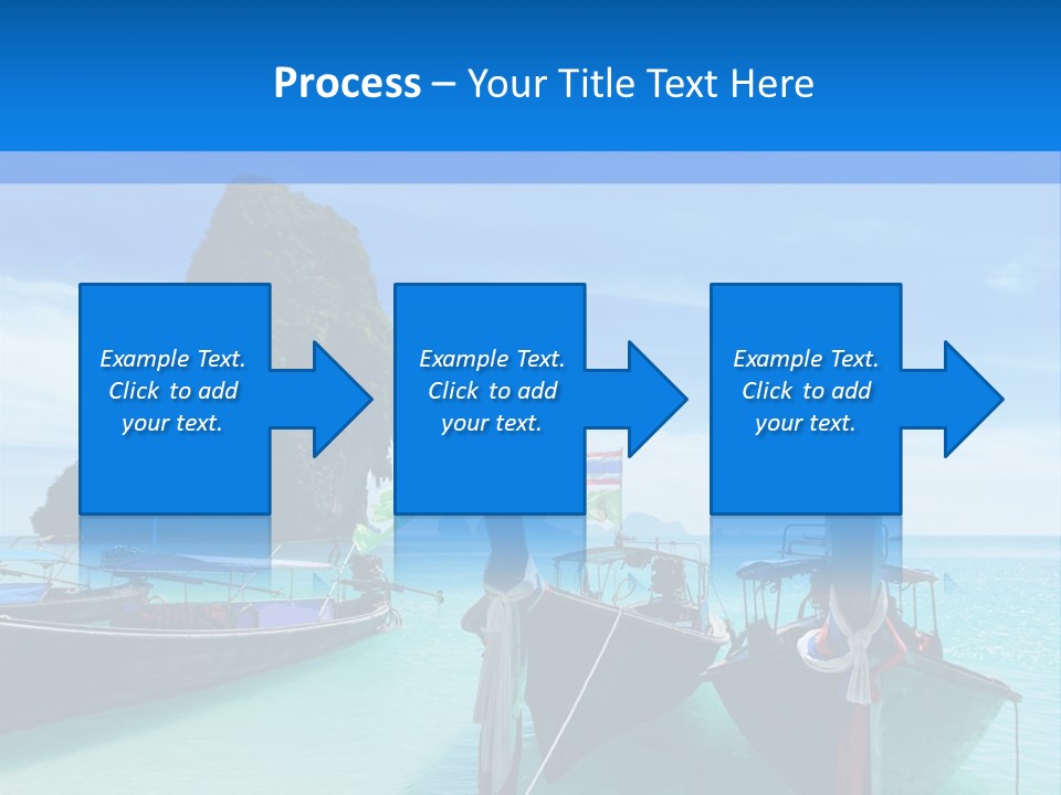 Longtail Transportation Beach PowerPoint Template