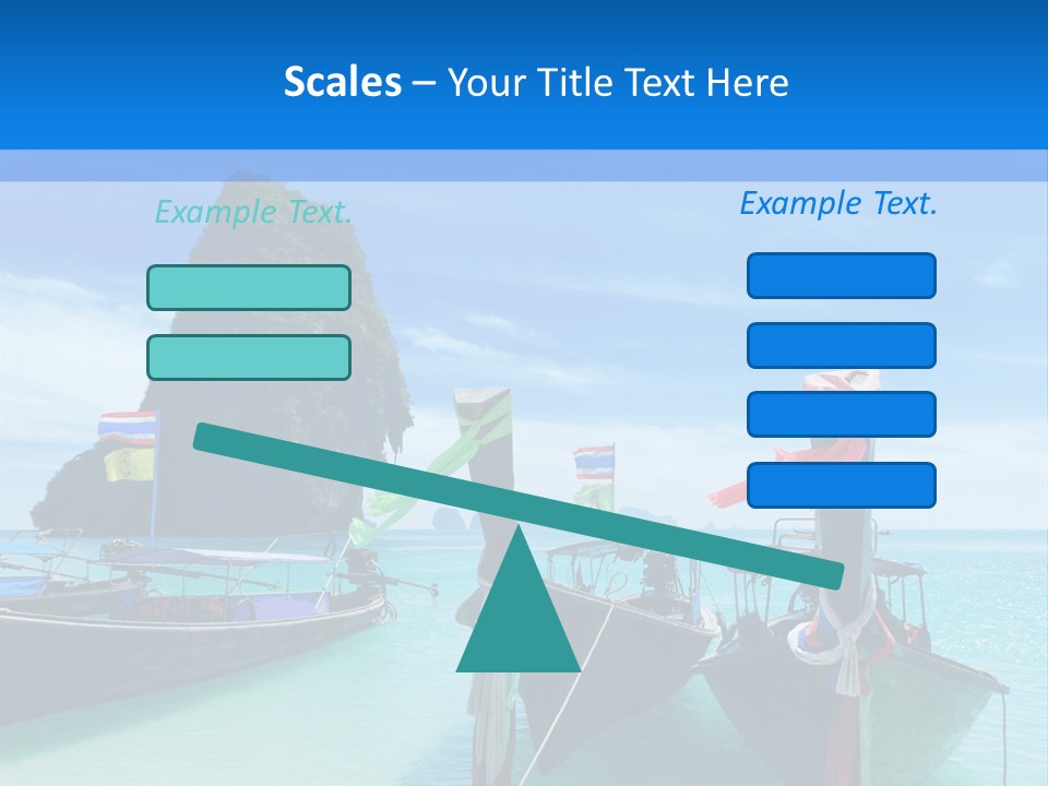 Longtail Transportation Beach PowerPoint Template