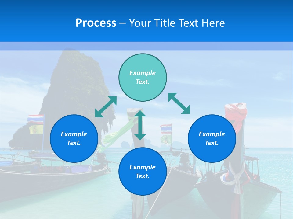Longtail Transportation Beach PowerPoint Template