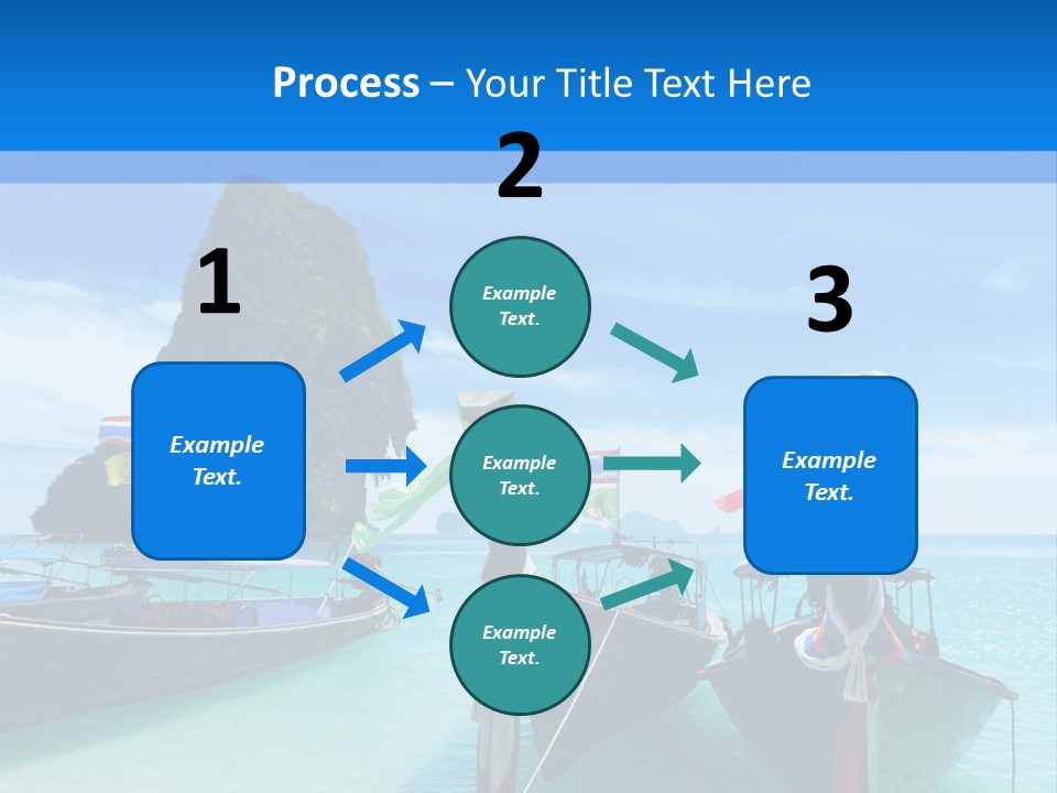 Longtail Transportation Beach PowerPoint Template