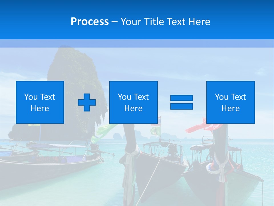 Longtail Transportation Beach PowerPoint Template