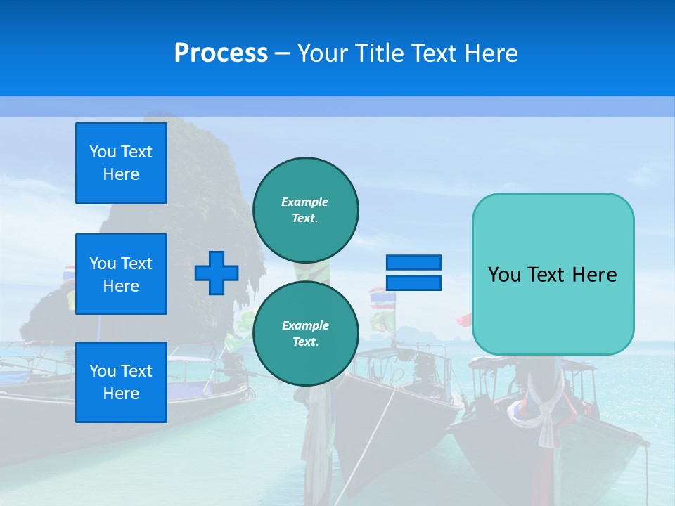 Longtail Transportation Beach PowerPoint Template