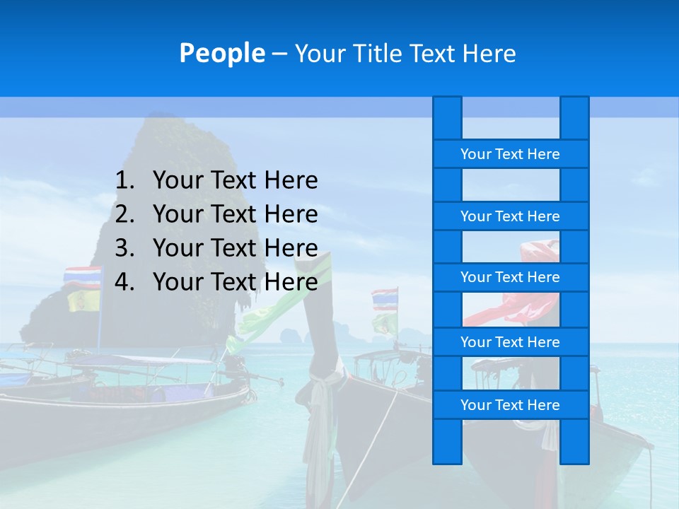 Longtail Transportation Beach PowerPoint Template