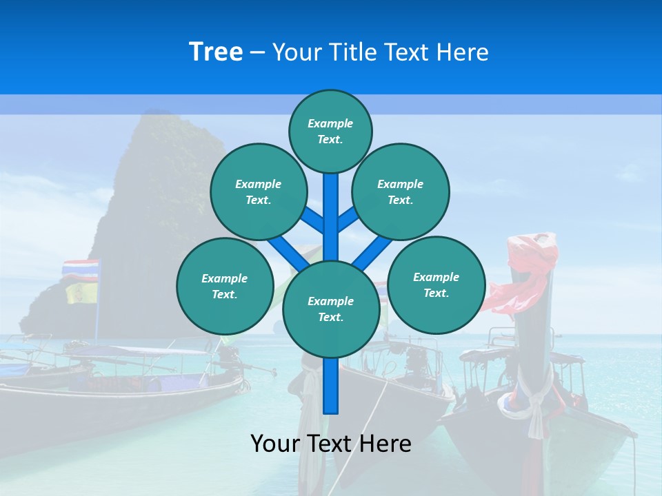 Longtail Transportation Beach PowerPoint Template