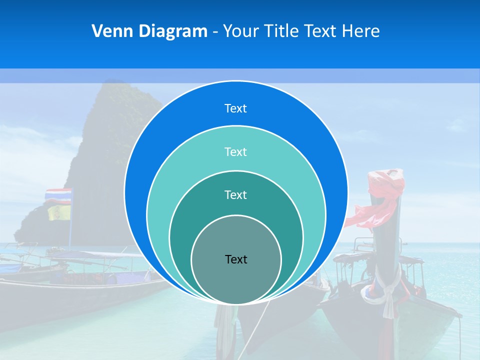 Longtail Transportation Beach PowerPoint Template