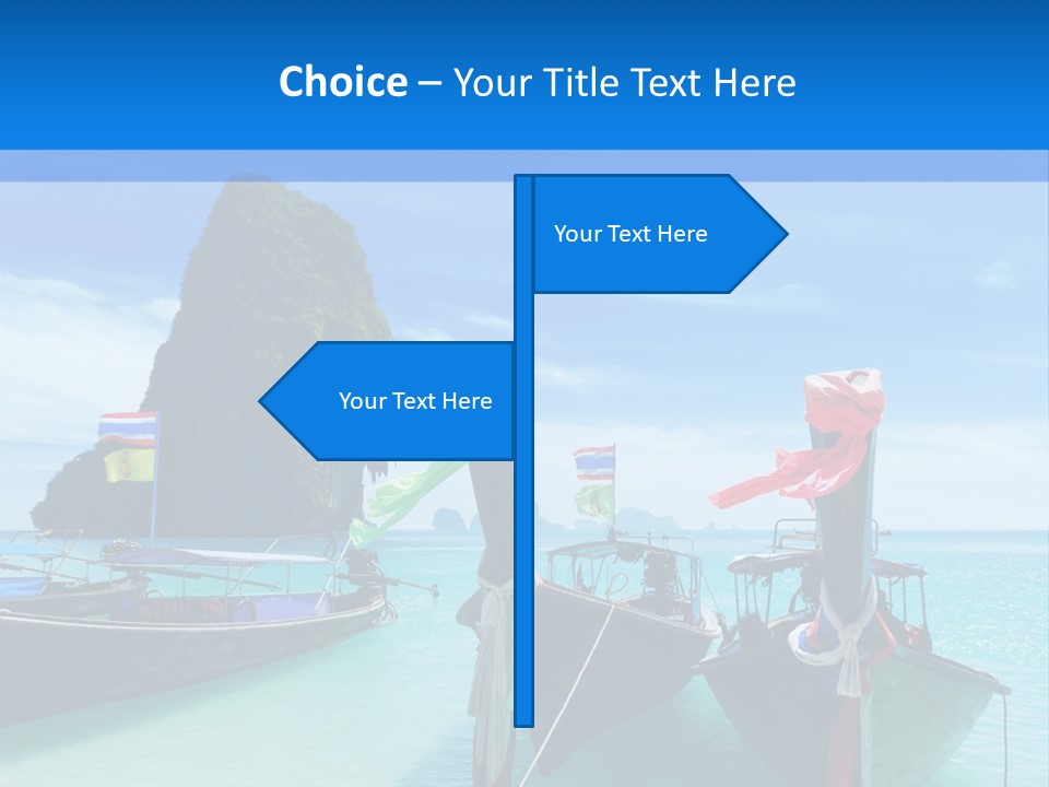 Longtail Transportation Beach PowerPoint Template