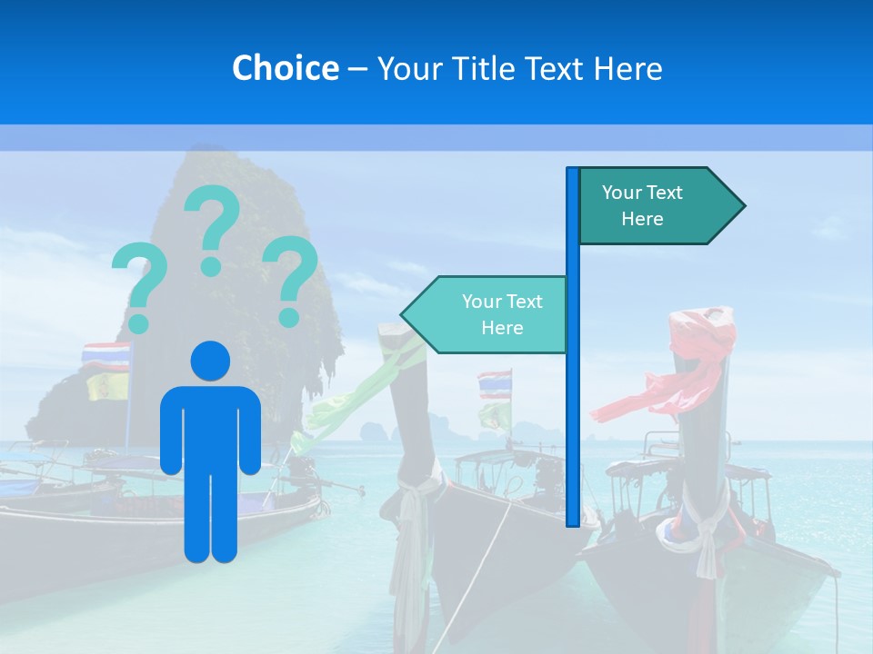 Longtail Transportation Beach PowerPoint Template