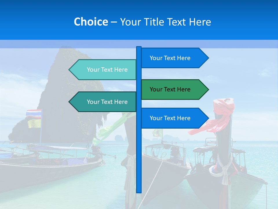 Longtail Transportation Beach PowerPoint Template