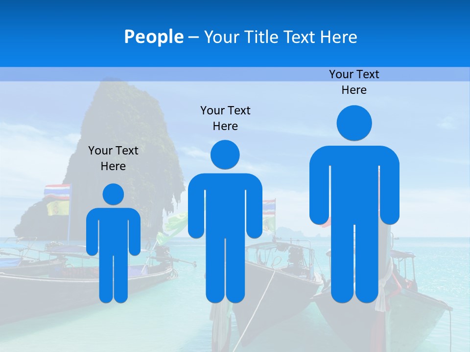 Longtail Transportation Beach PowerPoint Template