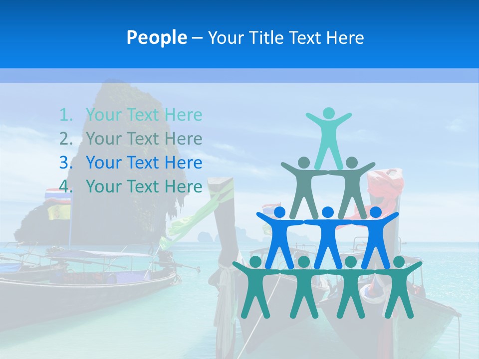 Longtail Transportation Beach PowerPoint Template