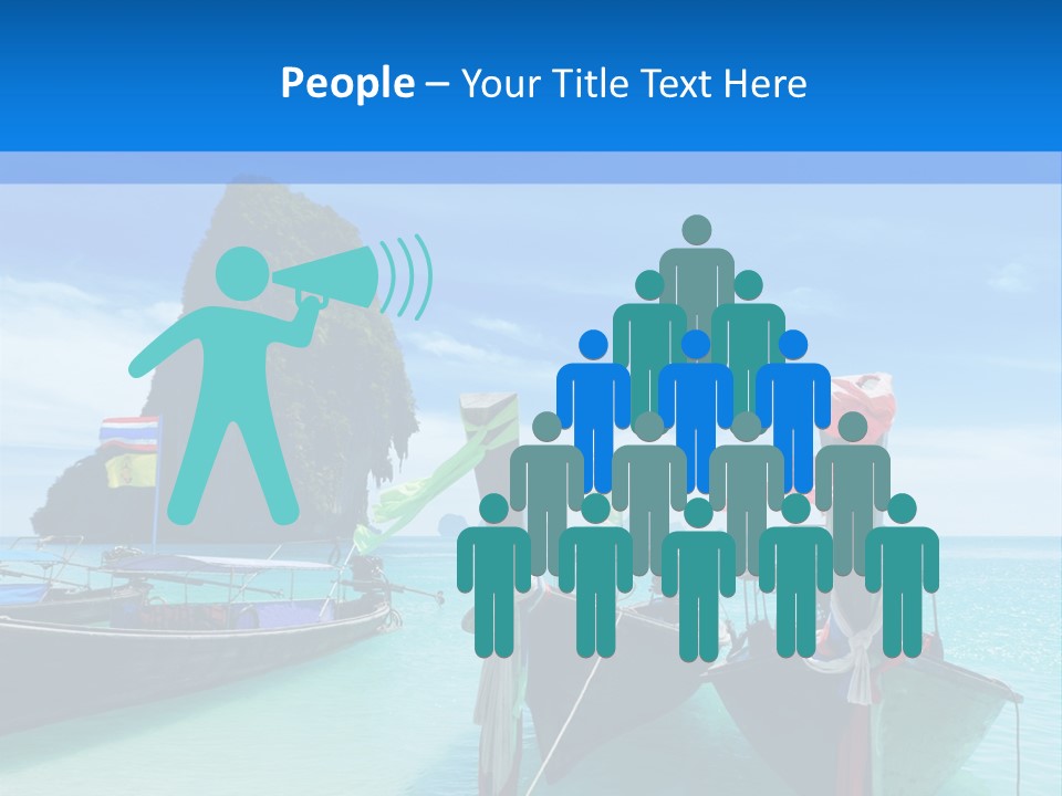 Longtail Transportation Beach PowerPoint Template