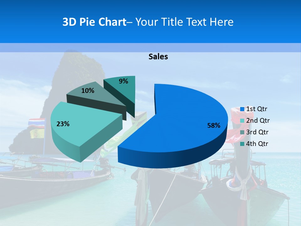 Longtail Transportation Beach PowerPoint Template