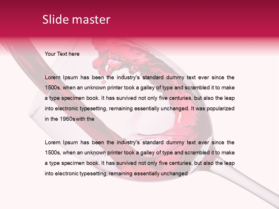 Cheers Cabernet Merlot PowerPoint Template