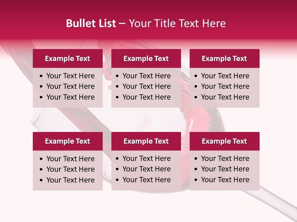 Cheers Cabernet Merlot PowerPoint Template