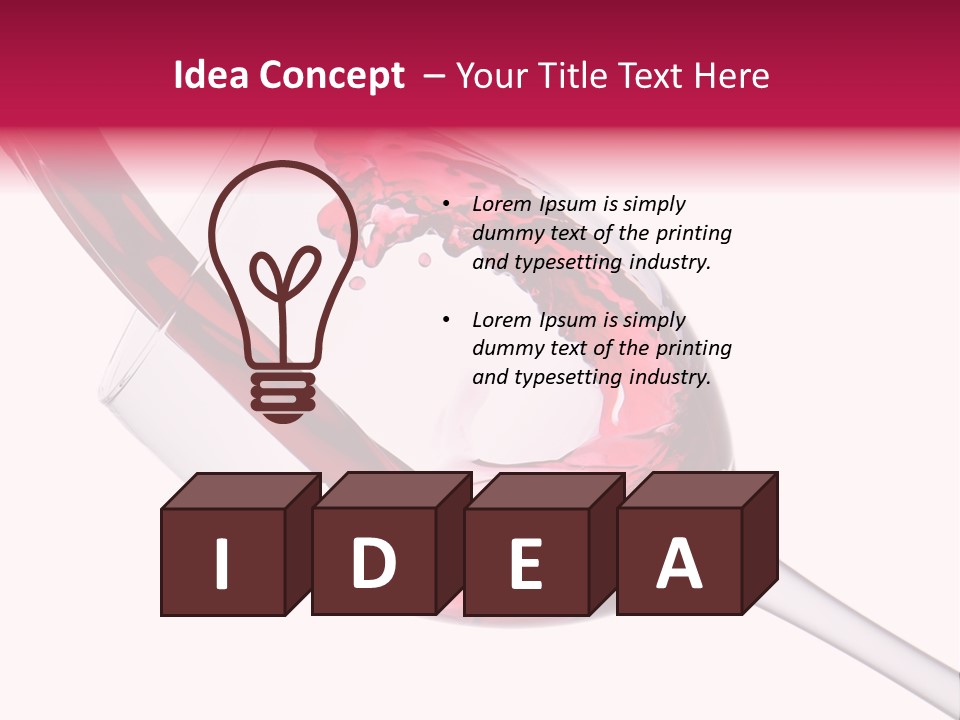 Cheers Cabernet Merlot PowerPoint Template